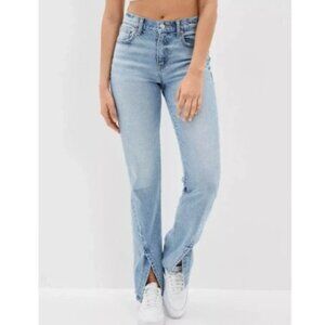 American Eagle Women's 90's Bootcut Faded Indigo Size 4 Short NWT